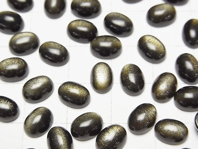 金曜石 AAA 橢圓形素面蛋面 8x6mm 5顆