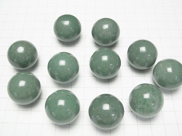 Grüner Aventurin Kugel Rund 25mm 1Stück