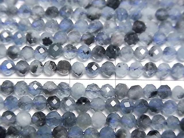 Deep Blue Aquamarine AA++ Faceted Round 3mm 1strand beads (approx. 15 inches/36 cm) High Quality!