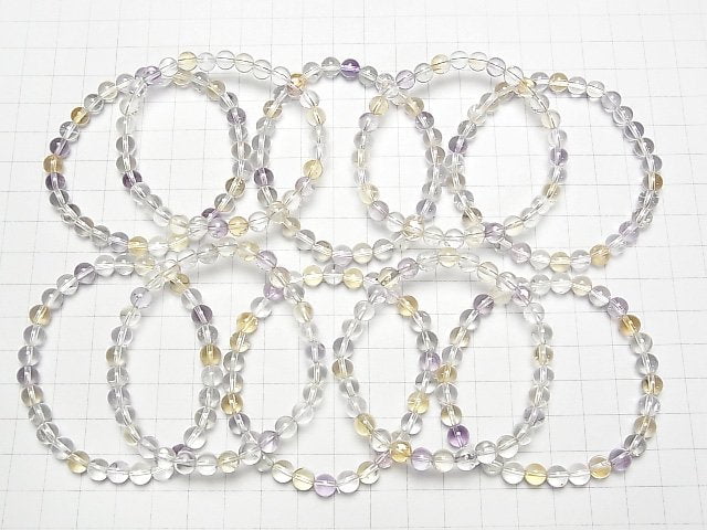 Gemischte Steine AAA Rund 6mm Armband