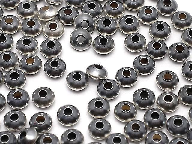 Silver925 Navajo Pearl Abacus (Rondelle) 3.3x3.3x2.0mm 10pcs