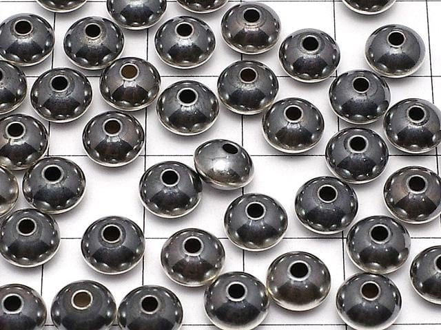 Silver925 Navajo Pearl Abacus (Rondelle) 6.7x6.7x4.6mm 2pcs