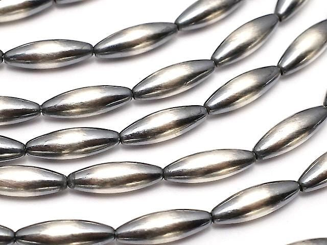 925 純銀 納瓦荷珍珠米珠 12x4mm 2顆