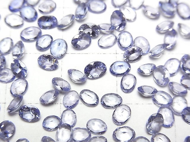 High Quality Tanzanite AAA Loose stone Oval Faceted 4x3mm 10pcs