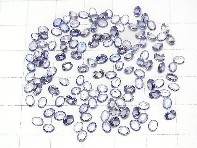 High Quality Tanzanite AAA Loose stone Oval Faceted 4x3mm 10pcs