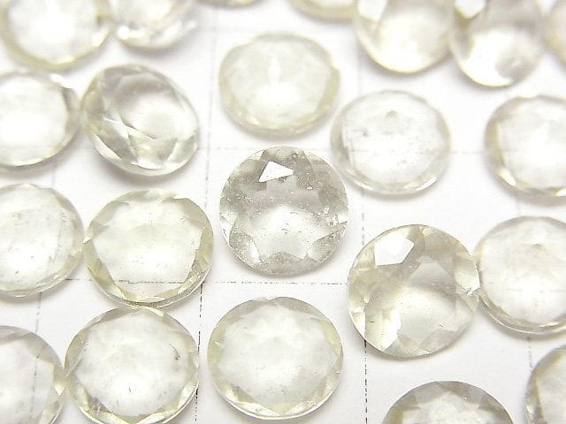 利比亞沙漠玻璃 圓形刻面裸石 8x8mm 1顆