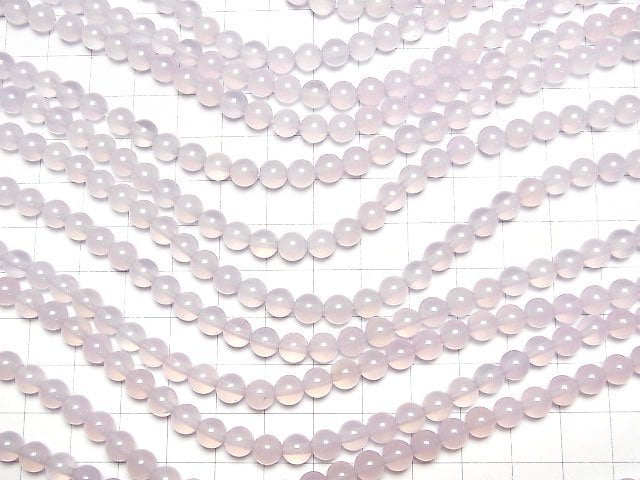 Lila Chalcedon AAA rund 6mm 1 Strang Perlen (ca. 15 Zoll/36 cm)