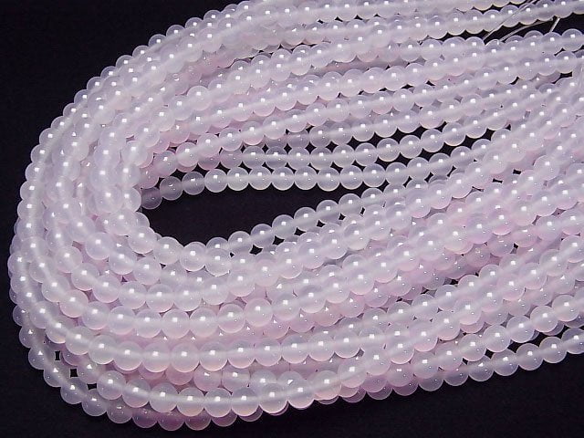 Lila Chalcedon AAA rund 6mm 1 Strang Perlen (ca. 15 Zoll/36 cm)