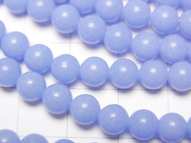 藍色夜光石圓珠 6毫米 1串 (約15英吋/37公分)