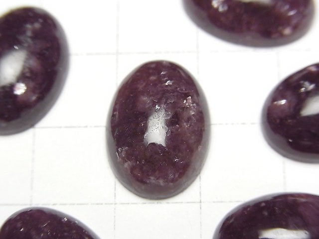 鋰雲母 AAA 橢圓蛋面 18x13mm 1顆