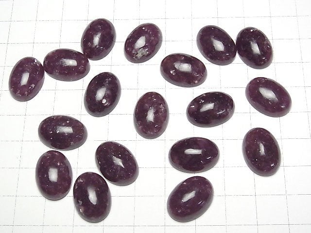 Lepidolith AAA- Oval Cabochon 18x13mm 1 Stück