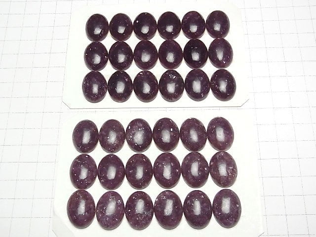 Lepidolith AAA- Oval Cabochon 20x15mm 1Stück