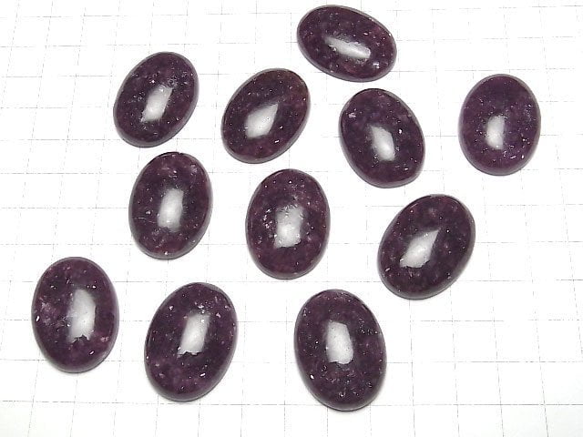 Lepidolith AAA- Oval Cabochon 30x22mm 1Stück