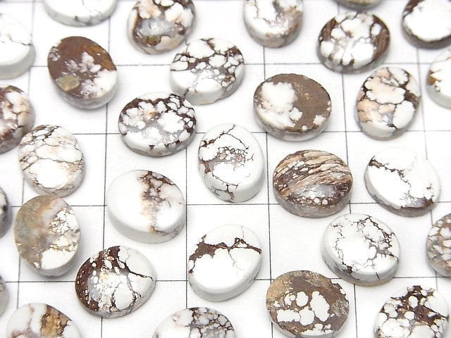 Wildpferd Ovaler Cabochon 10x8mm 3 Stück