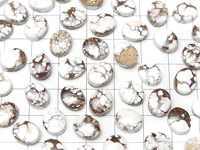 Wildpferd Ovaler Cabochon 10x8mm 3 Stück