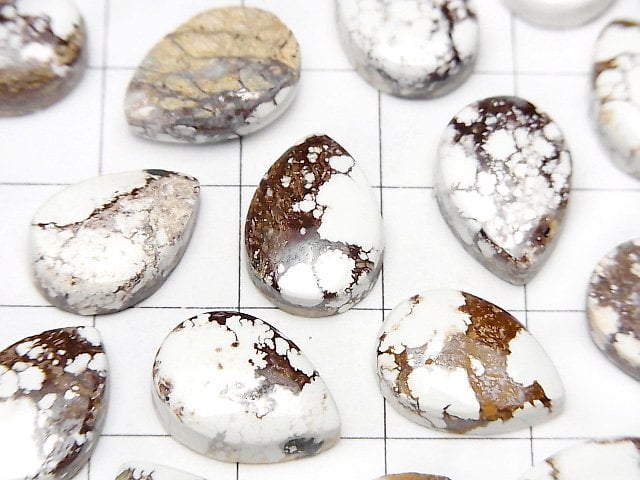 野馬牌梨形凸圓形寶石 14x10mm 2顆