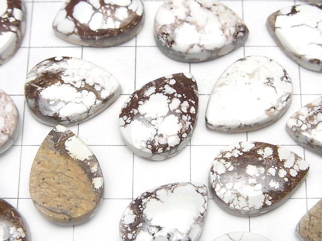 Wildpferd Tropfenform Cabochon 18x13mm 1Stück