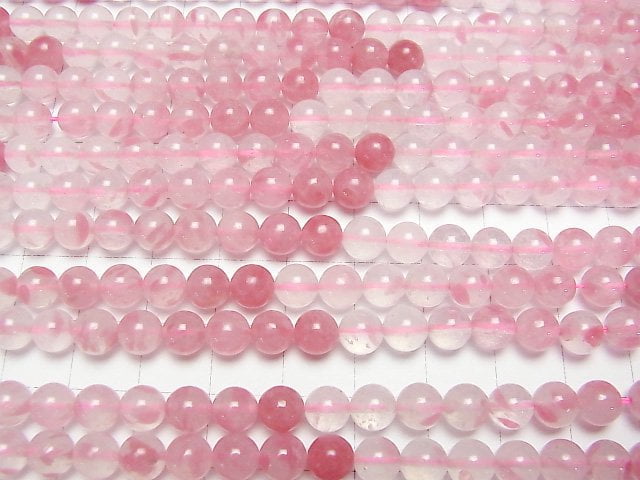 Rhodonit Silica Rund 6mm halb oder 1Strang Perlen (ca. 14 Zoll/35 cm)