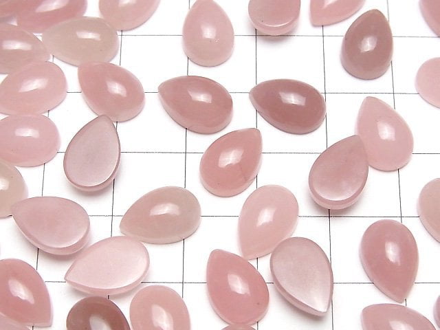 Guava-Quarz AAA Birnenform Cabochon 12x8mm 2 Stück
