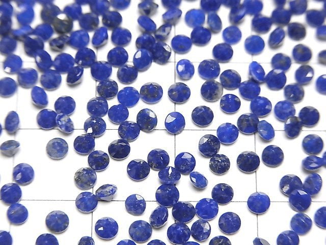Lapislazuli AA++ lose Stein rund facettiert 3x3mm 10 Stück