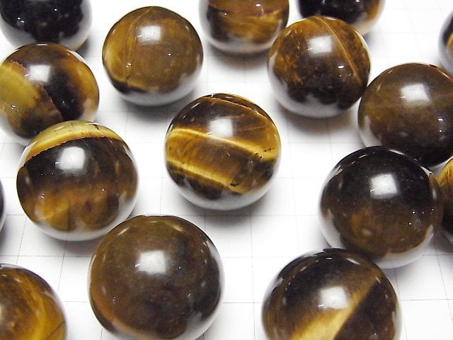 Gelber Tigerauge AA++ Kugel, Rund 25mm 1 Stück