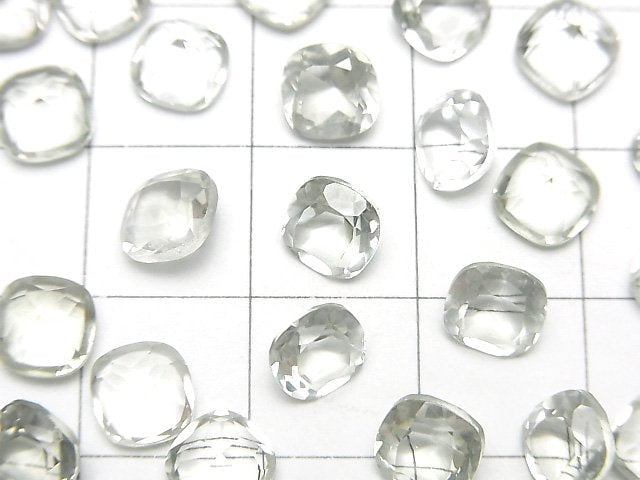 高品質綠紫水晶 AAA 裸石 方形刻面 6x6mm 5顆