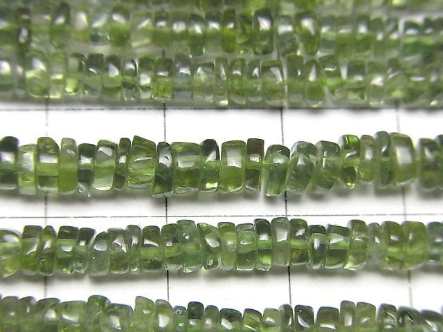 綠磷灰石 AA++ 刻面圓珠(算盤珠)4-5mm 一串(約15英吋/38公分)