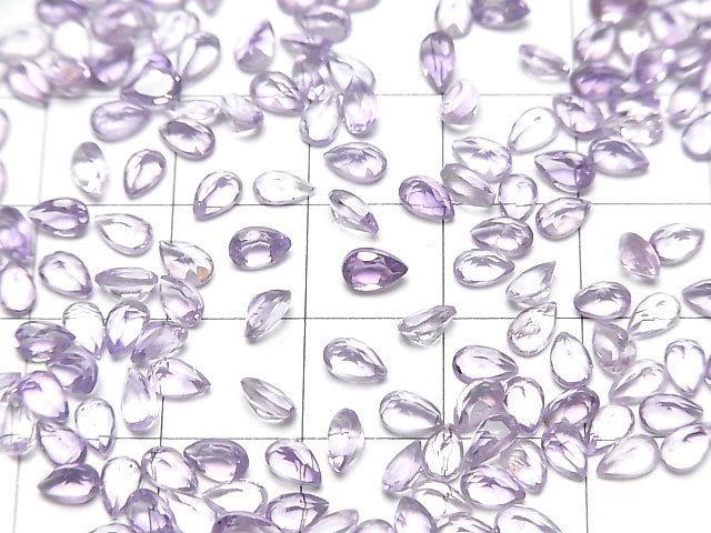 Hochwertiger Amethyst AAA lose Stein Birnenform facettiert 5x3mm 10 Stück