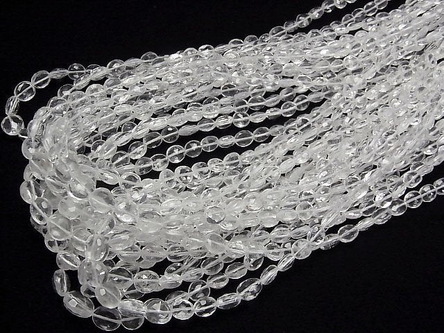 Hochwertiger Hyalit-Opal AAA- facettierte Oval 1Strang Perlen (ca. 16 Zoll/40 cm)