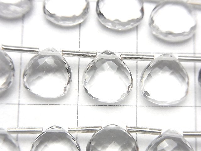 MicroCut High Quality Crystal AAA Chestnut Faceted Briolette 1strand beads (8pcs)