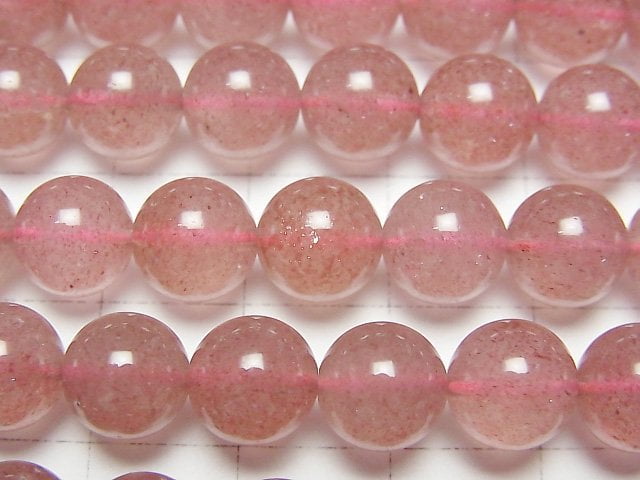 粉紅符山石 AA+ 圓珠 8mm 1串 (約15英吋/36公分)