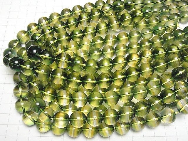 Grün-Gelber Quarz Rund 14mm 1/4 oder 1 Strang Perlen (ca. 15 Zoll/36 cm)