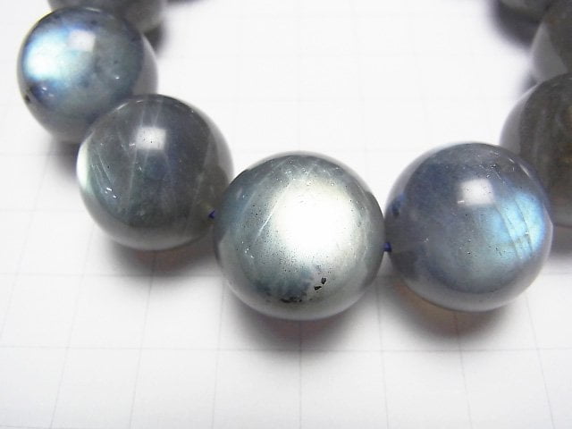 拉長石 AAA 級圓珠 20mm 手鍊