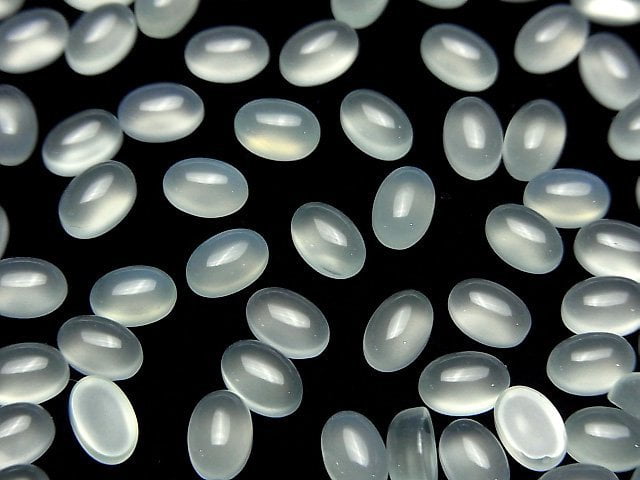 薄荷綠玉髓 AAA 橢圓蛋面 6x4mm 10顆