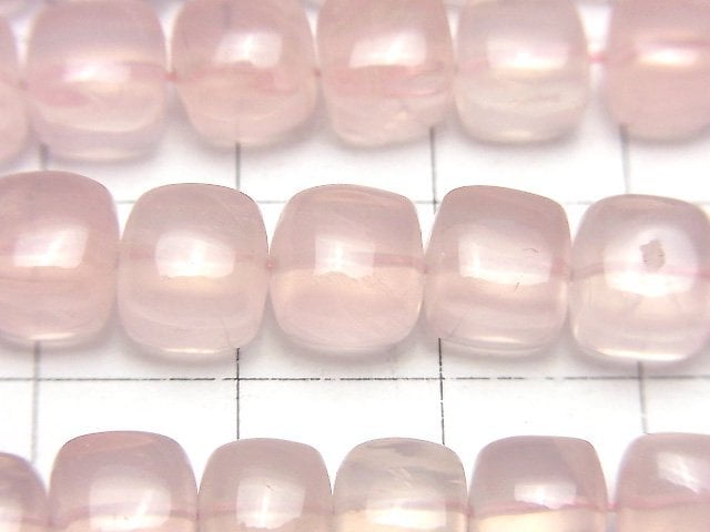 粉晶 AAA 級方塊半串珠或一串珠(約 15 英寸/38 公分)