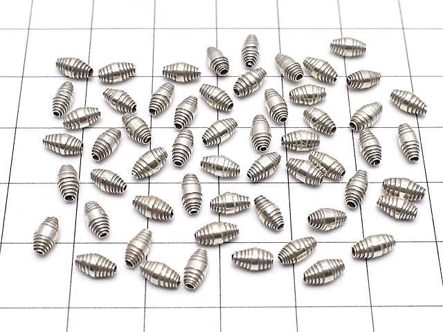 泰國山銀花紋圓珠 6x3x3mm 氧化處理 3顆