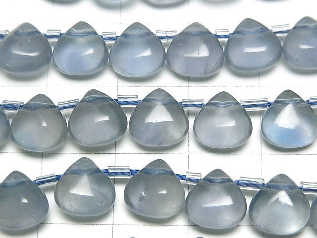 藍綠螢石 AA++ 栗色 (平滑) 8x8mm 一串珠 (約7英吋/19公分)