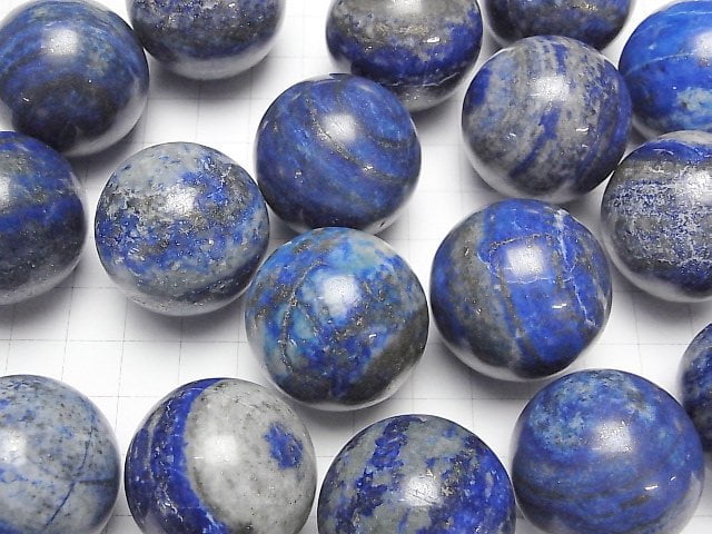 Lapislazuli AA Kugel, Rund 30mm 1 Stück