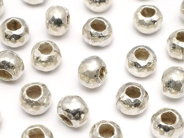 Karen 銀色圓珠 5.5x5.5x4mm 3個