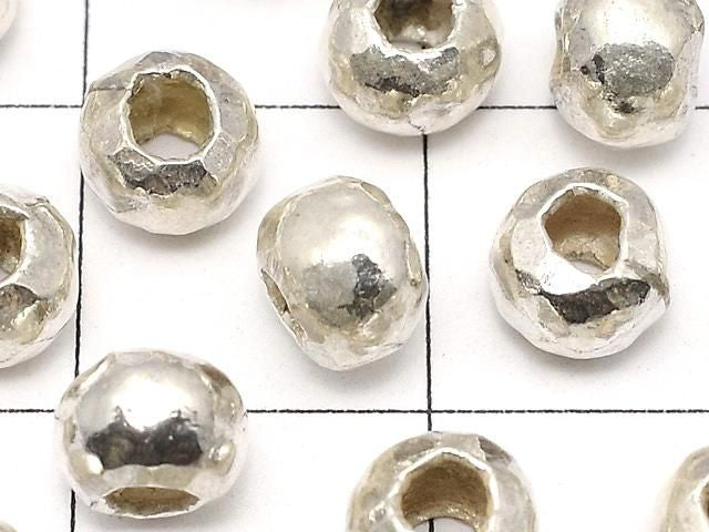 Karen 銀色圓珠 5.5x5.5x4mm 3個