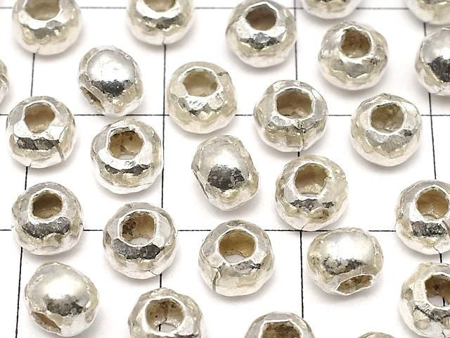 Karen 銀色圓珠 5.5x5.5x4mm 3個