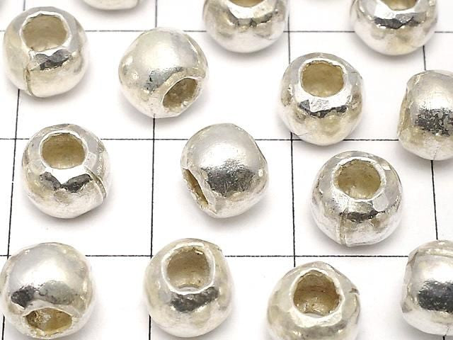 Perle plate Karen en argent 6,5x6,5x5 mm 2 paires