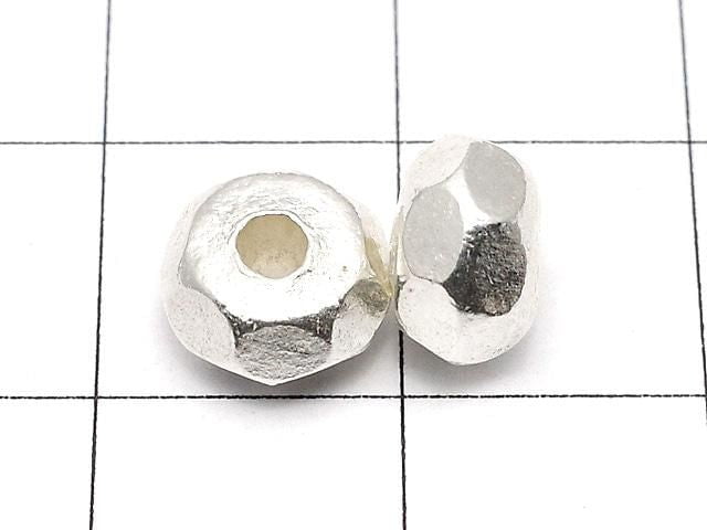 Karen Silver Rondelle 8x8x5mm 1pc