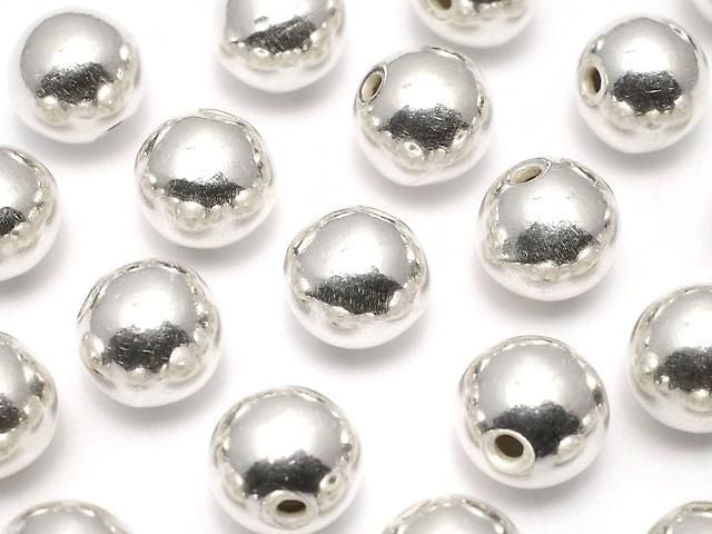 Karen Silver Round Rondelle 8x8x7.5mm 1pc