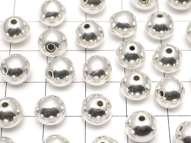 Karen Silver Round Rondelle 8x8x7.5mm 1pc
