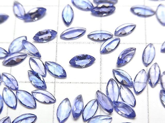 高品質坦桑石 AAA 裸石 馬眼刻面 6x3mm 3顆