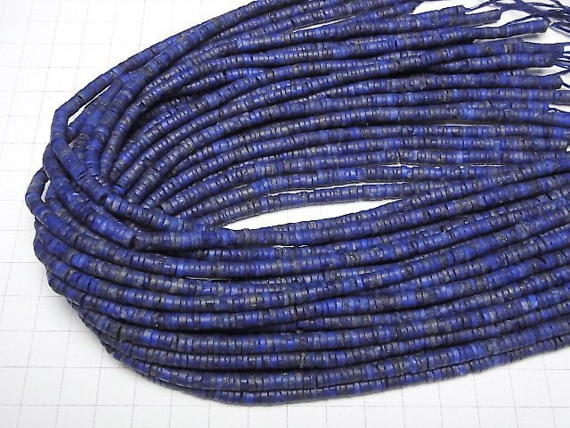 Lapislazuli AA++ Rondelle (Heishi) 4x4x2mm 1 Strang Perlen (ca. 15 Zoll / 36 cm)