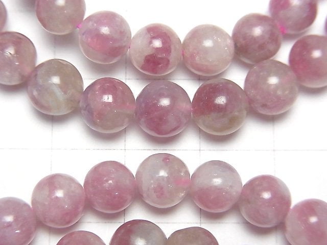 粉紅色碧璽石英 AA+ 圓珠 7.5mm 手鍊