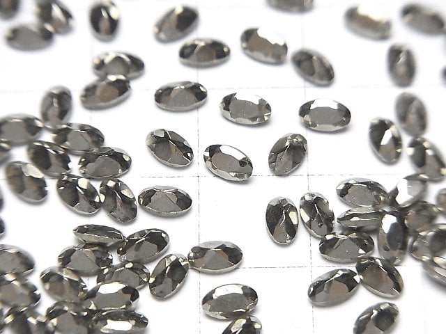 Pyrit Lose Stein Oval Facettiert 5x3mm 5 Stück