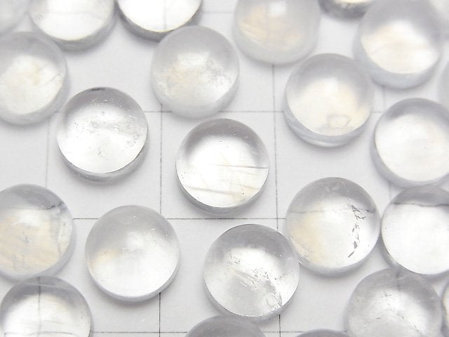 天使階梯石英圓形素面蛋面 8x8mm 1顆